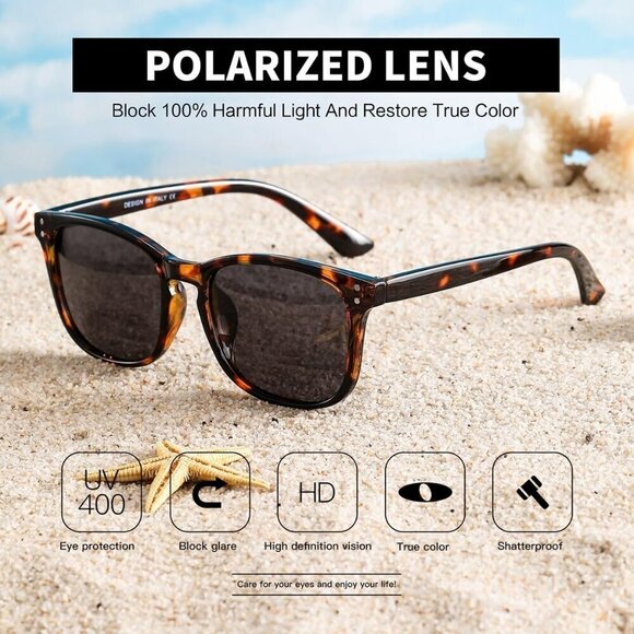 Polarized Sunglasses for Women UV400 Protection 3 Pack Stylish Retro main image 7